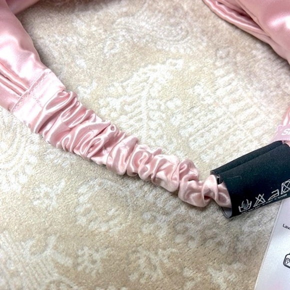 Brand New Slip Pure Silk Pale Pink Mulberry Twist Knot Headband for Hair - Picture 6 of 14